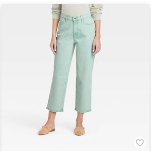 Women’s Size 12 high rise jeans in mint
